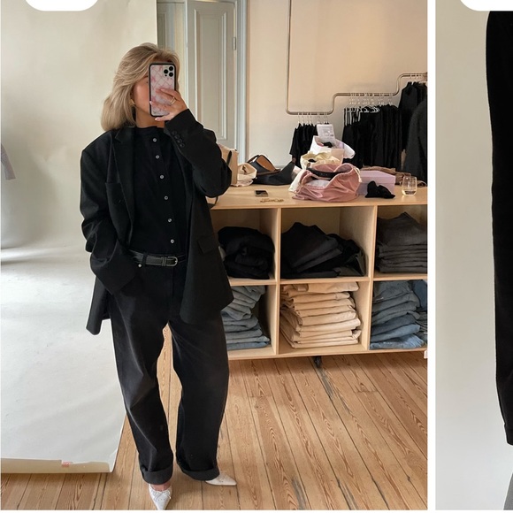 Djerf Avenue Sweaters - Djerf Avenue Black Cardigan